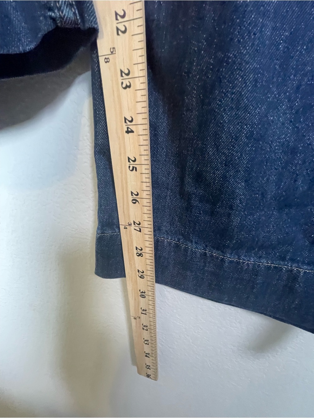 J Crew Fac NWT Denim Trouser Jeans Size 33 Wide Leg High Rise Jeans - Picture 9 of 14